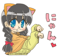 Girl of glasses Sticker sticker #13788923