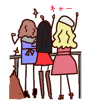 The man who came to watch the rugby game sticker #13790845