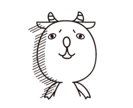 Animation sticker of White goat. sticker #13791636