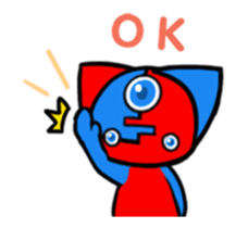 Three eyes cat of the Mooky sticker #13792074