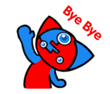 Three eyes cat of the Mooky sticker #13792085