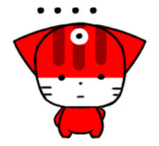 Three eyes cat of the Two sticker #13792431