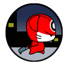 Three eyes cat of the Two sticker #13792437