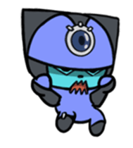 Three eyes cat of the Cold sticker #13792652