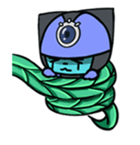 Three eyes cat of the Cold sticker #13792655