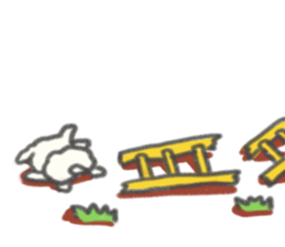 Cloud Face Pomeranian Dog sticker #13792828