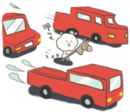 Cloud Face Pomeranian Dog sticker #13792852