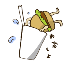 Burger boy mosshan. sticker #13792862