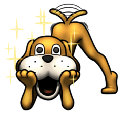 Dear animal costume 4 sticker #13793313