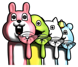 Dear animal costume 4 sticker #13793315