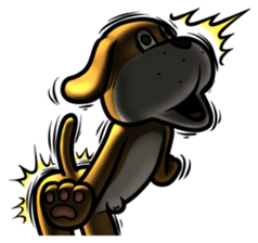 Dear animal costume 4 sticker #13793321