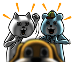 Dear animal costume 4 sticker #13793335