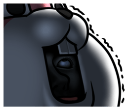 Dear animal costume 4 sticker #13793341