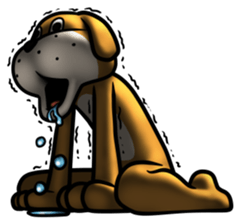 Dear animal costume 4 sticker #13793342