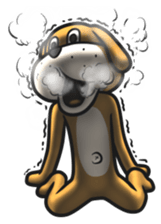 Dear animal costume 4 sticker #13793345