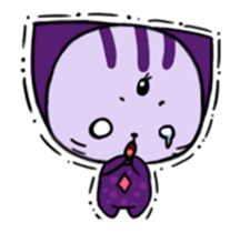 Three eyes cat of the Greppi sticker #13793393