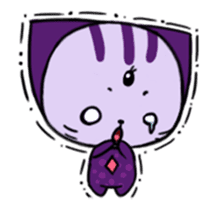 Three eyes cat of the Greppi sticker #13793393