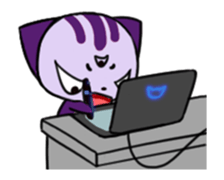 Three eyes cat of the Greppi sticker #13793394