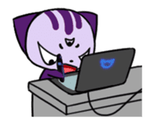 Three eyes cat of the Greppi sticker #13793394