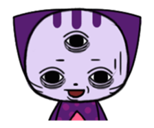Three eyes cat of the Greppi sticker #13793397