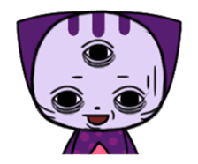 Three eyes cat of the Greppi sticker #13793397