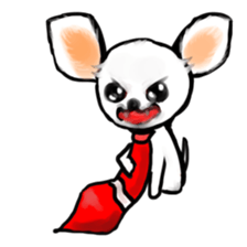 My boss of Chihuahua sticker #13793955