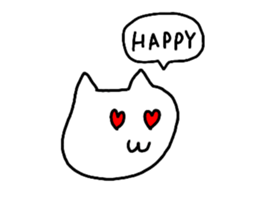 Mutter of a white cat sticker #13795203