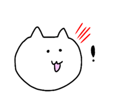 Mutter of a white cat sticker #13795208