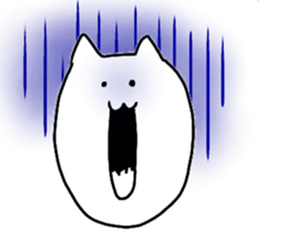 Mutter of a white cat sticker #13795209