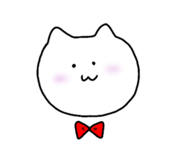 Mutter of a white cat sticker #13795210