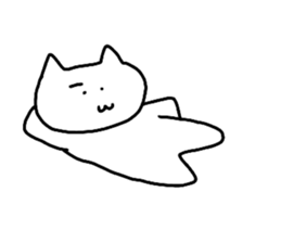 Mutter of a white cat sticker #13795213