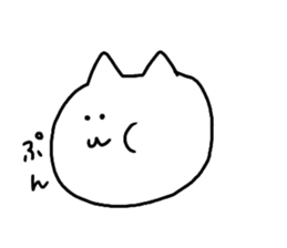 Mutter of a white cat sticker #13795214