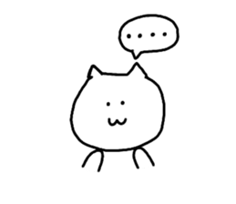 Mutter of a white cat sticker #13795217