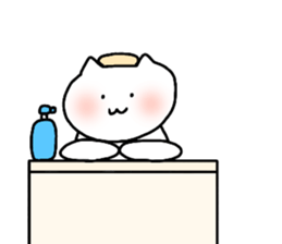 Mutter of a white cat sticker #13795218