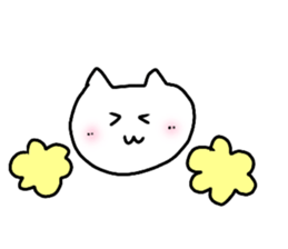 Mutter of a white cat sticker #13795225
