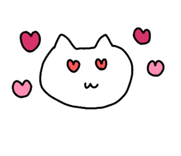 Mutter of a white cat sticker #13795228