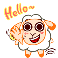 Joyful sheep "Remy" sticker #13795270