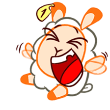 Joyful sheep "Remy" sticker #13795274