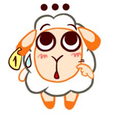 Joyful sheep "Remy" sticker #13795276