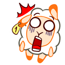 Joyful sheep "Remy" sticker #13795277