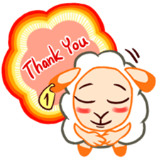 Joyful sheep "Remy" sticker #13795288