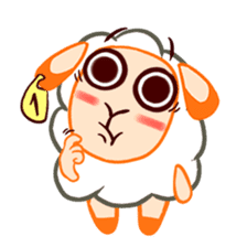 Joyful sheep "Remy" sticker #13795291