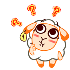 Joyful sheep "Remy" sticker #13795292