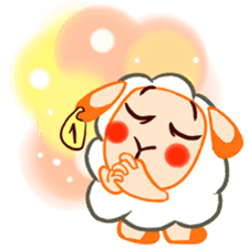 Joyful sheep "Remy" sticker #13795295
