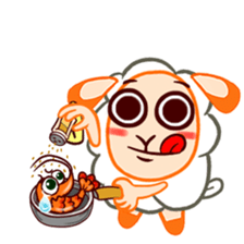 Joyful sheep "Remy" sticker #13795299