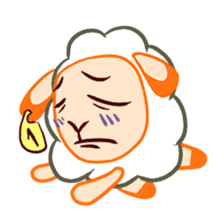 Joyful sheep "Remy" sticker #13795306