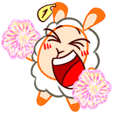 Joyful sheep "Remy" sticker #13795308