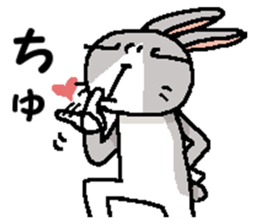 I'm gray rabbit ! 3 sticker #13795954