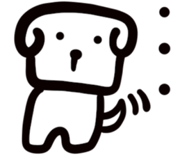 dog of square face sticker part5 sticker #13796734