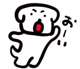 dog of square face sticker part5 sticker #13796738